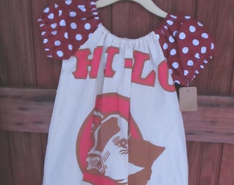 Flour sack dress, Size 2/3, feed sack jumper, rose, toddler, apron, prairie, country, farmhouse, primitive dress, organic cotton, childrens