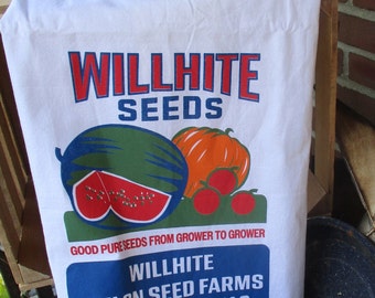 Vintage Willhite Melon Seed Farms Flour Sack Towel