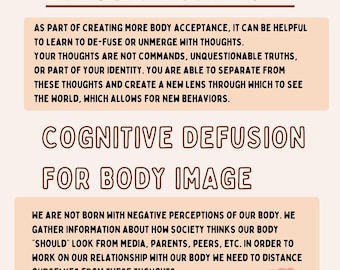 Body Image-Cognitive Defusion Skills