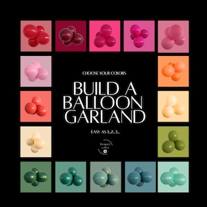 Custom Color Balloon Garland Kit: DIY Party Arch Decor