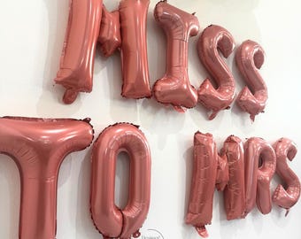 Rose Gold Miss to Mrs Balloons – Bachelorette Party Decor