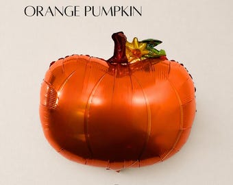 Palloncino Mylar a forma di zucca arancione: decorazioni per feste autunnali, Ringraziamento, baby shower