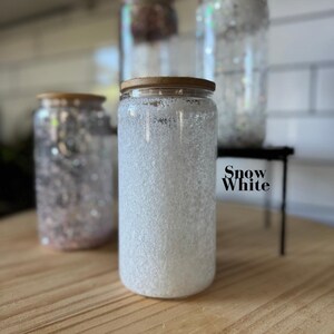 Snow Globe Sparkle Tumbler Sparkly 16oz TO GO Cup