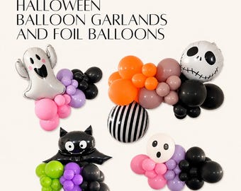 Decorazioni con palloncini di Halloween: palloncini per feste a tema Bat e Jack Skellington