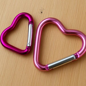 Close up of heart key ring clasp detail