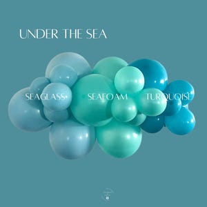 Mermaid Birthday Balloon Garland Kit: Under the Sea Party Decor