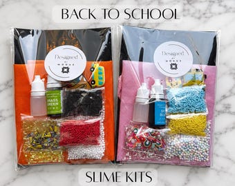 Slime Making Kit Back School Craft Activity Bundle Complete Starter Pack Storage Container Organizer Included Activator Supplies Child