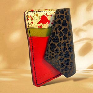 Agatha, Cartera de Cuero Hecha a Mano para Mujer, Plegable y Delgada con Compartimentos para Tarjetas y Efectivo, Elegante Monedero para Uso Diario