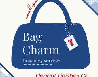Needlepoint Bag Charm Finishing Service |