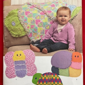 Simplicity 1822 Children's Rag Quilt Sewing Pattern, (butterfly