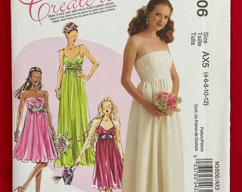 McCall’s M5806 Misses Lined Special Occasion Dresses Sewing Pattern, Sizes 4-12