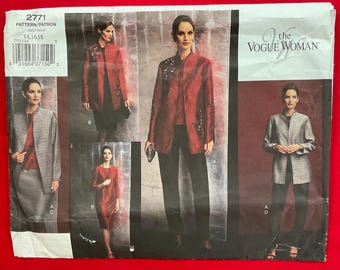 Vogue 2771 Misses/Misses Petite Wardrobe Sewing Pattern, Sizes 14-18