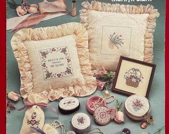 Leisure Arts “Tender Treasures” Cross Stitch Booklet from 1985