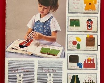Butterick 5626/447 Children’s Soft Learning Book Craft Sewing Pattern