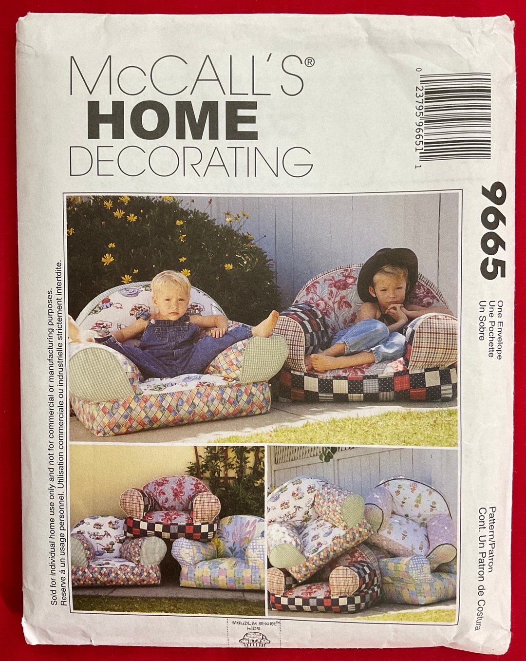 Mccall’s 9665 Kid’s Soft Chair Sewing Pattern - Etsy