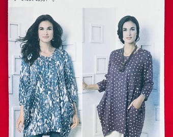 Vogue V9171 Misses Pullover Tunic. Sewing Pattern, Sizes XS-M