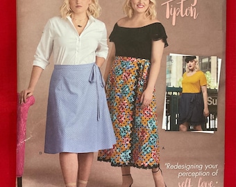 Simplicity 8612 Women’s Wrap Skirt Sewing Pattern, 18W-26W