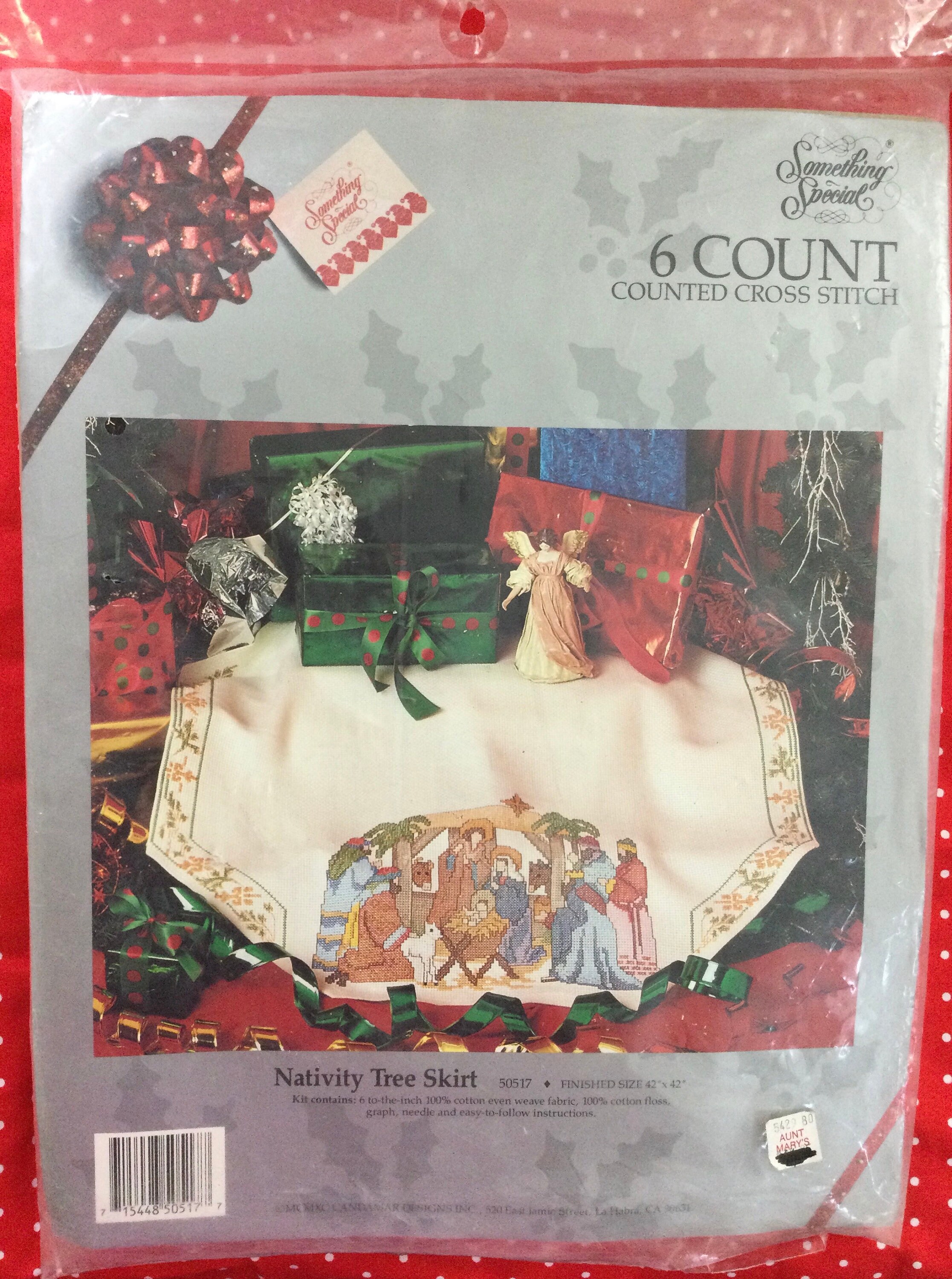 Candamar Nativity Tree Skirt Cross Stitch Kit From 1990 Etsy