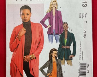 McCall’s M5713 Misses Knit Cardigan Sewing Pattern, Sizes 16-22