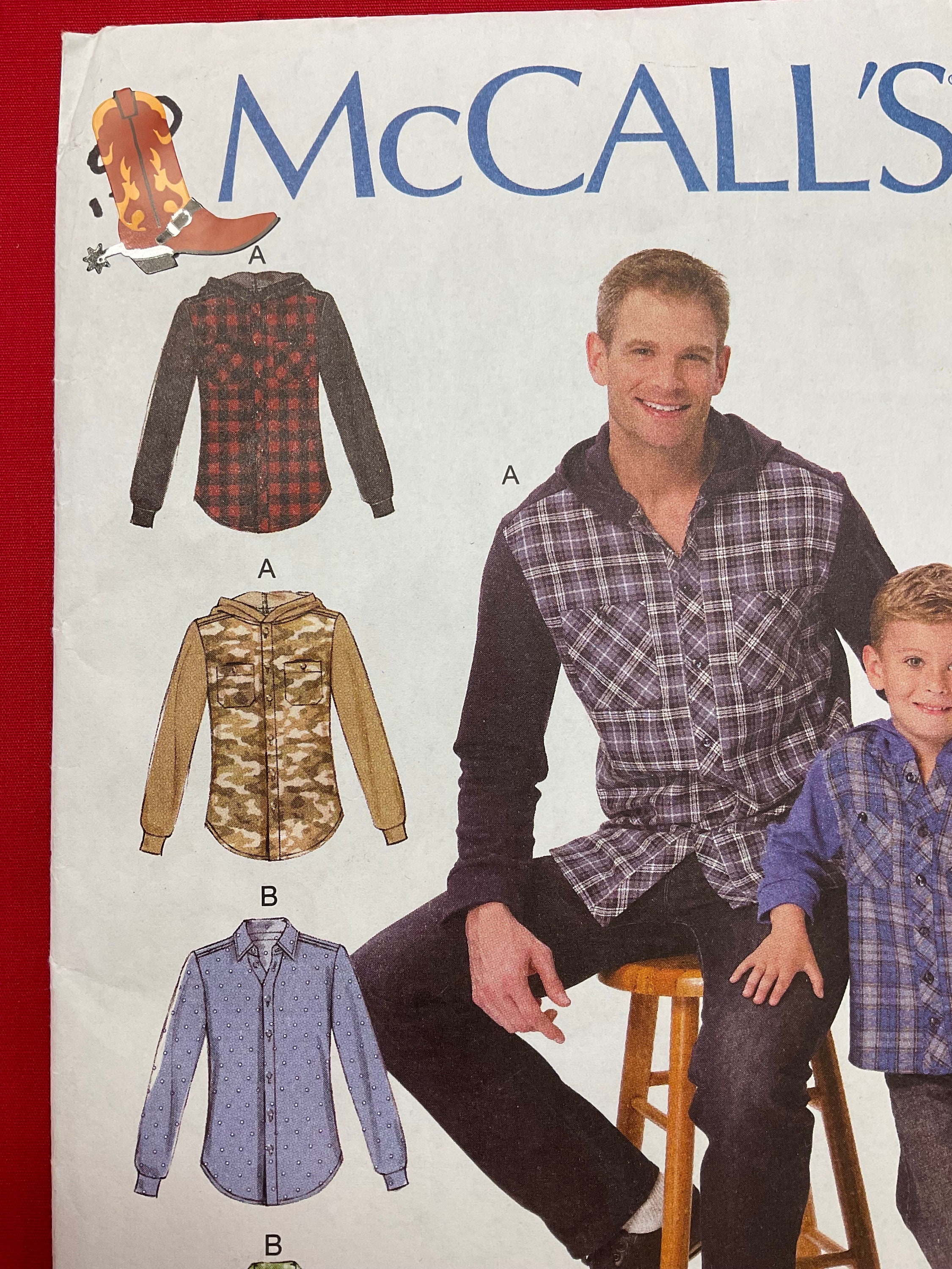 Mccalls M7447 Mens Shirts Sewing Pattern, Sizes S-XL - Etsy