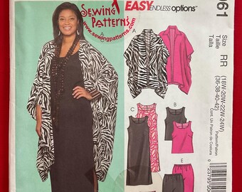 McCall’s M5061 Women’s Plus Size Multi-Garment Sewing Pattern, Sizes 18W-24W