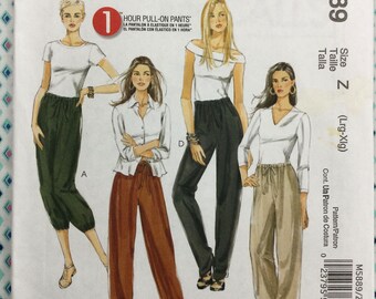 McCall’s M5889 Misses/Misses Petite Casual Pants Sewing Pattern, Sizes 16-22
