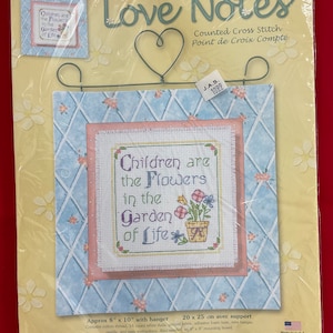Dimensions “Children are Flowers” (8”x10”) Cross Stitch Kit from 2003