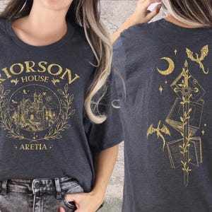 Xaden Riorson House Comfort Colors Shirt, Iron Flame Shirt, Dragon Rider 2-Sided Shirt, Violet Sorrengail, Bookish Gifts