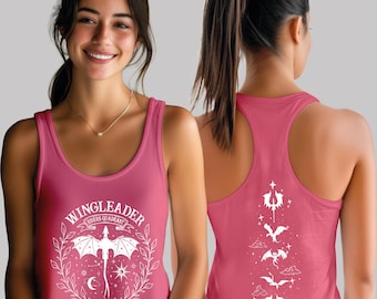 Wingleader Riders Quadrant V Neck, Fourth Wing Racerback