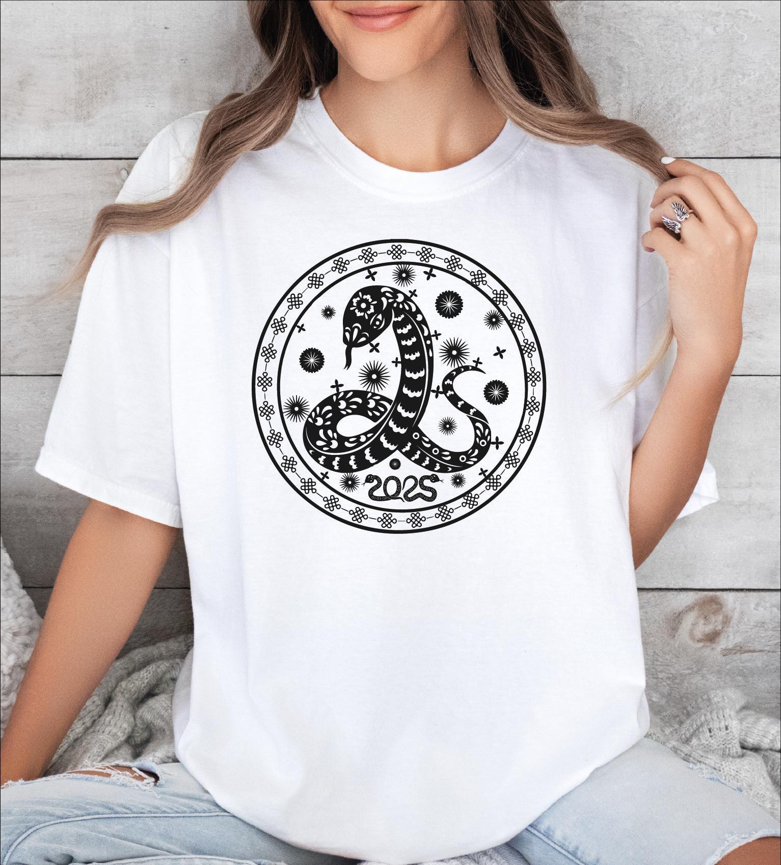 Chinese New Year Snake Shirt, Comfort Colors Snake Shirt, Snake Chinese Graphic Tshirt, Chinese New Year Tee