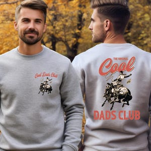 Cool Dads Club Sweatshirt, Cowboy Hoodie, Funny Husband Sweater, Western Dad Sweatshirt, Father&#39;s Day Gift, Daddy Sweatshirt, Husband Gift