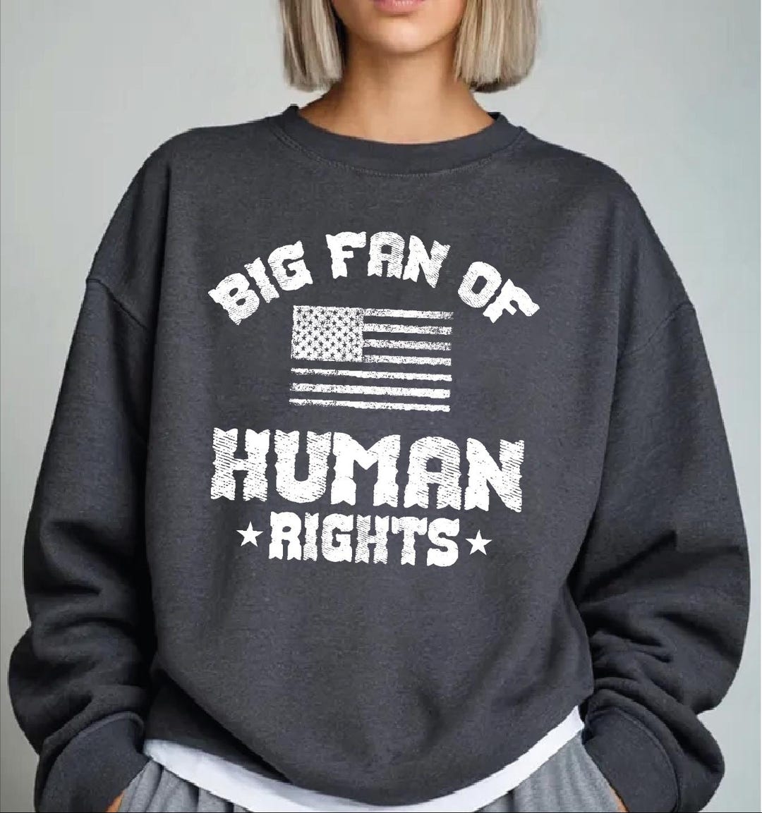 Human Rights Hoodie, Big Fan of Sweatshirt, Social Justice Gift ...
