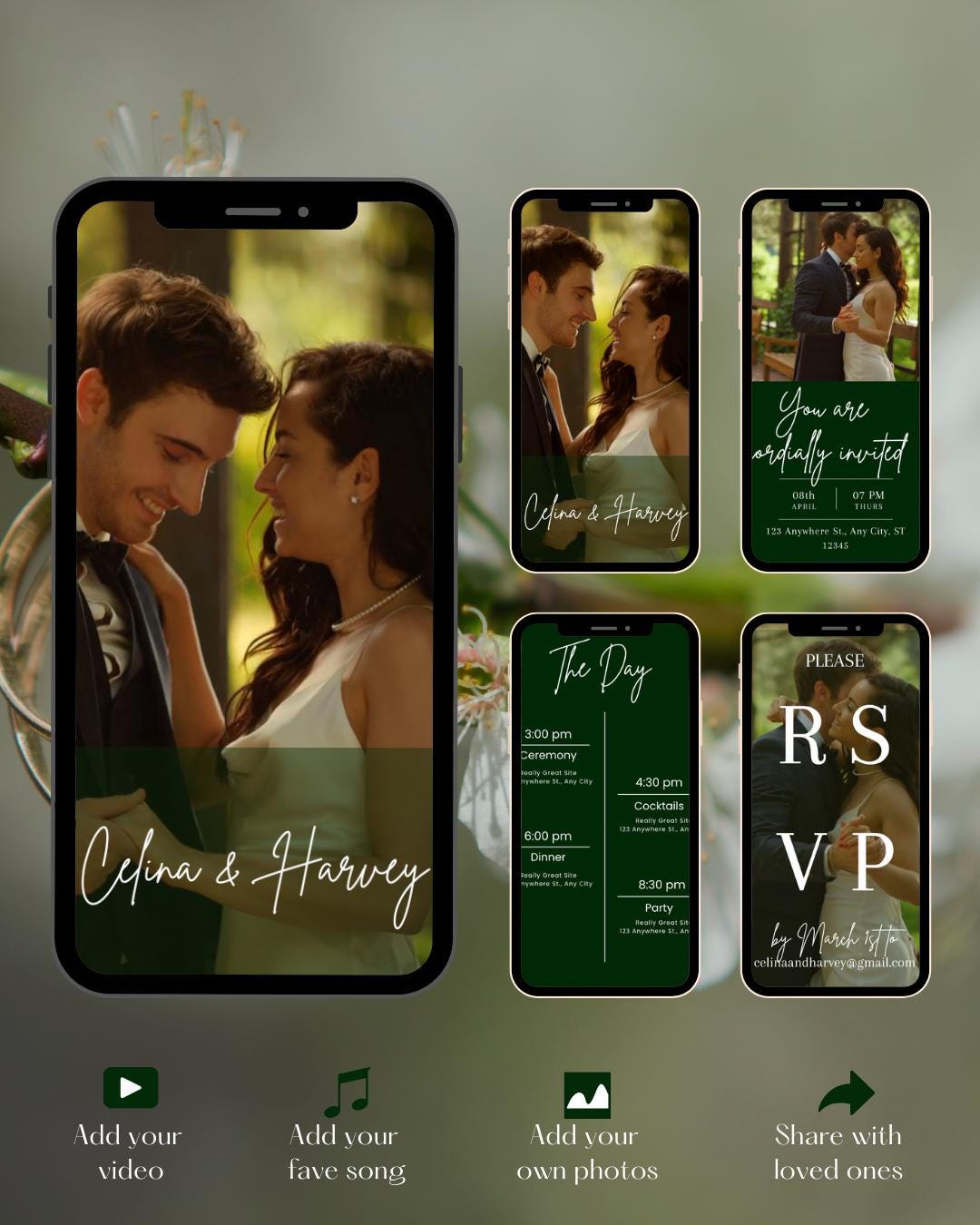 Video Invites Wedding Video Invitation Template, Animated Wedding Invitation With ...