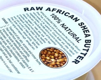 Raw African Shea Butter | 100% Natural | Recently Imported | 8oz, 16oz
