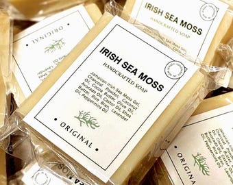 Mineral Sea Moss Soap handmade Face & Body Collagen Boosting