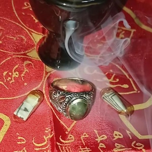 Talisman Lucky Charms Amulet Hercules Sojol Stone Ring Magical Powerful Anti Voodoo Angel Ruhany Khodam
