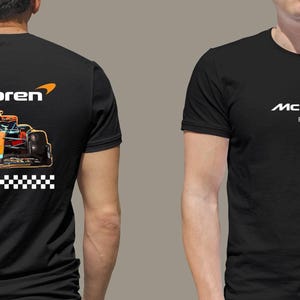 Mclaren 2024 Formula One Gildan 5000 Unisex Tshirt F1 Tee Gift of Lando Norris Oscar Piastri Racing Shirt Inspired Aesthetic Racing Clothing