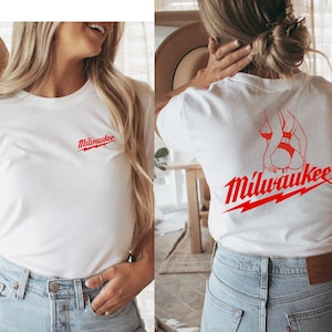 Milwaukee Girl T-Shirt Unisex Adult Hot Girl Mechanic Pullover College Tee Gift for Mechanics Garage Work