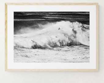 Nazare Big Wave Photography: Portugal Surf Art Print