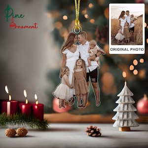 Custom Family Photo Christmas Ornament, Personalized Family Christmas Tree Ornament, Make Your Own Family Ornament, Holiday Season Ornaments