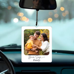 Custom Family Photo Car Ornament: Acrylic Polaroid Keepsake