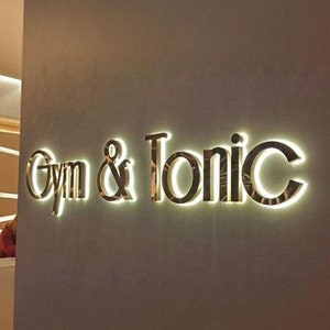 Beauty Salon Sign, 3D Business Sign, Custom Backlit Metal Storefront Sign, Outdoor LED Sign, Personalized Logo Sign, Illuminated Metal Sign
