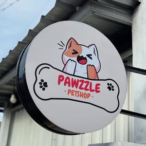 Wall Mounted Storefront Metal Sign Custom Shop Sign- Blade Sign Custom-  Blade Sign- Sign-  sign Custom Aluminum Double side sign- Logo