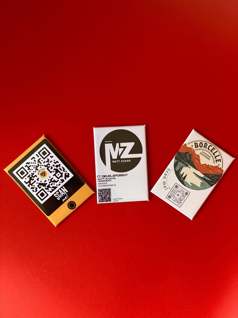 Custom Logo Magnet Business Card QR Code for Your Company Business Gift ...