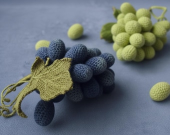 Grapes Crochet Pattern Amigurumi Food (PDF)