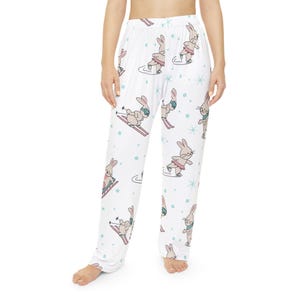 Pantalon de pyjama lapin de patinage sur glace pour sports d'hiver | Pyjamas pour femmes image 1