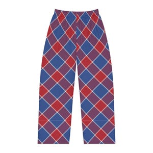Red and Blue Plaid Pajama Pants: Women&#39;s Holiday Sleepwear