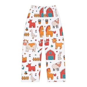 Farm Animal Print Pajama Pants: Women&#39;s Cozy Sleepwear