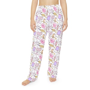Nurse Pattern Pajama Pants: Women&#39;s Cozy Loungewear