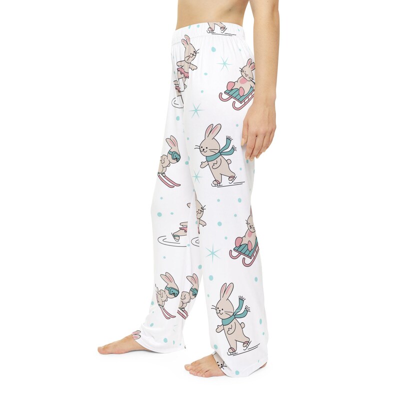 Pantalon de pyjama lapin de patinage sur glace pour sports d'hiver | Pyjamas pour femmes image 5